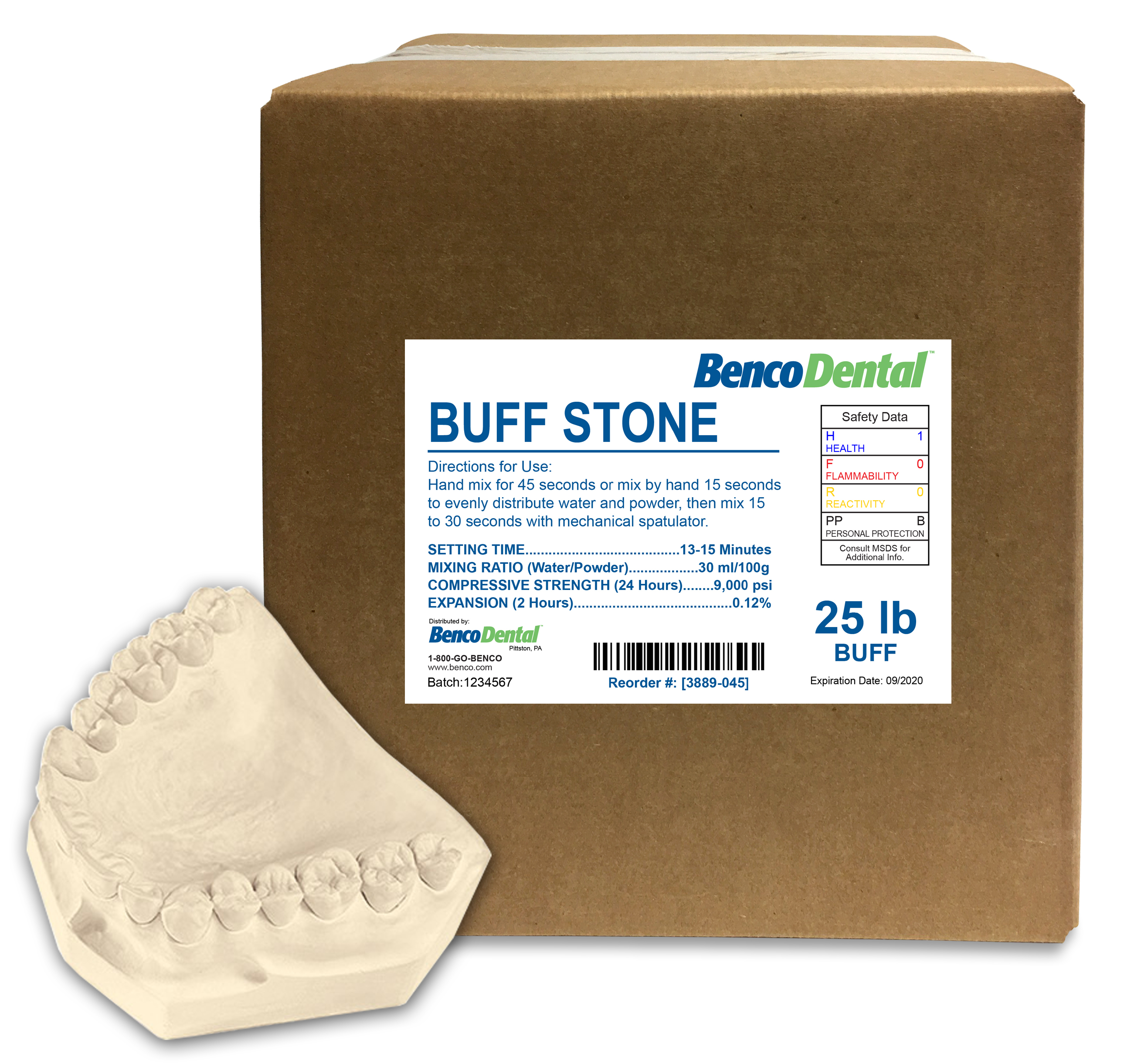 Benco Dental™ Fast Stone Buff 25lb (11.3kg) Box | Benco Dental