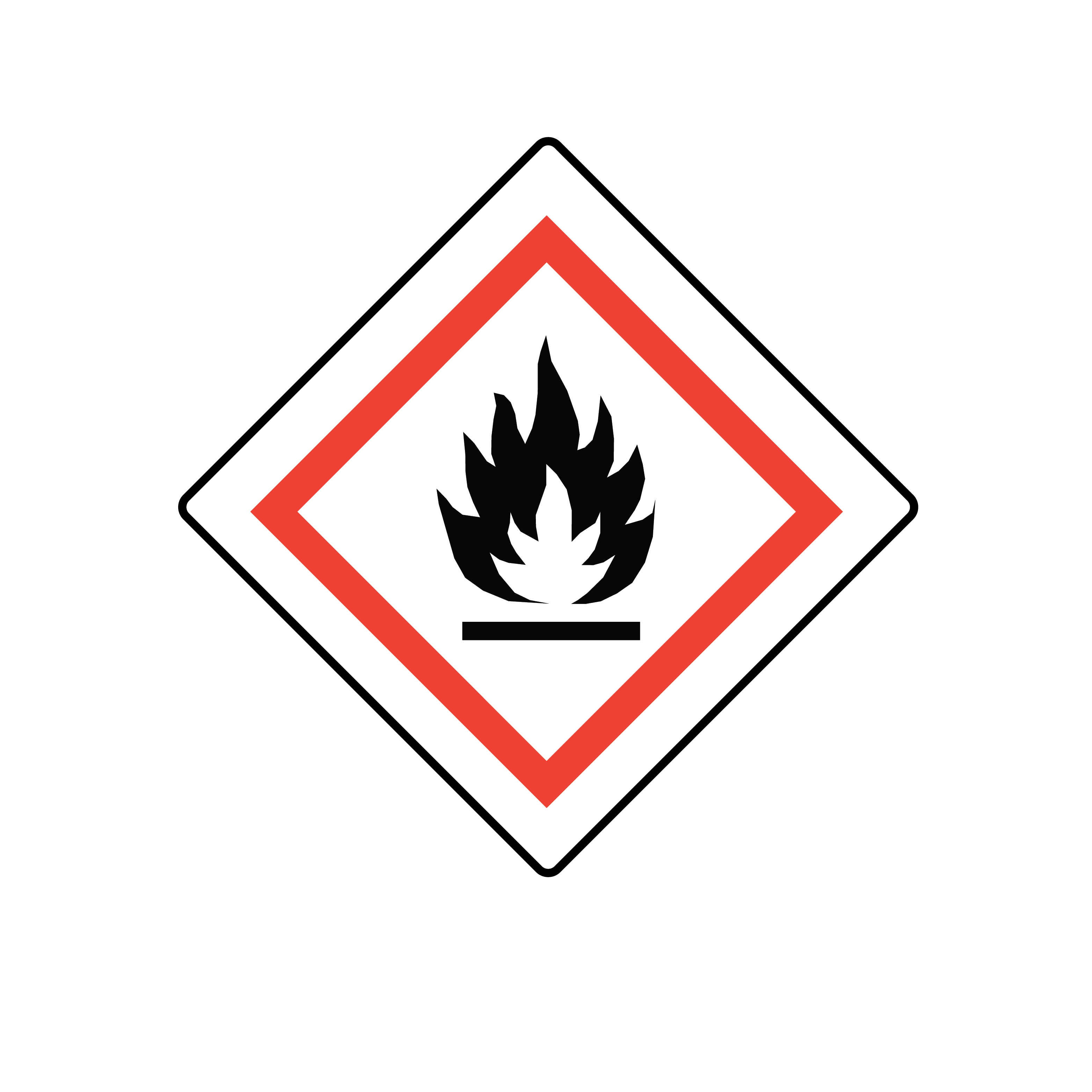 GHS Pictogram Label Flammable 7/8 1/Roll product image