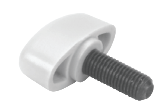 White 2Knob Mount Lock image