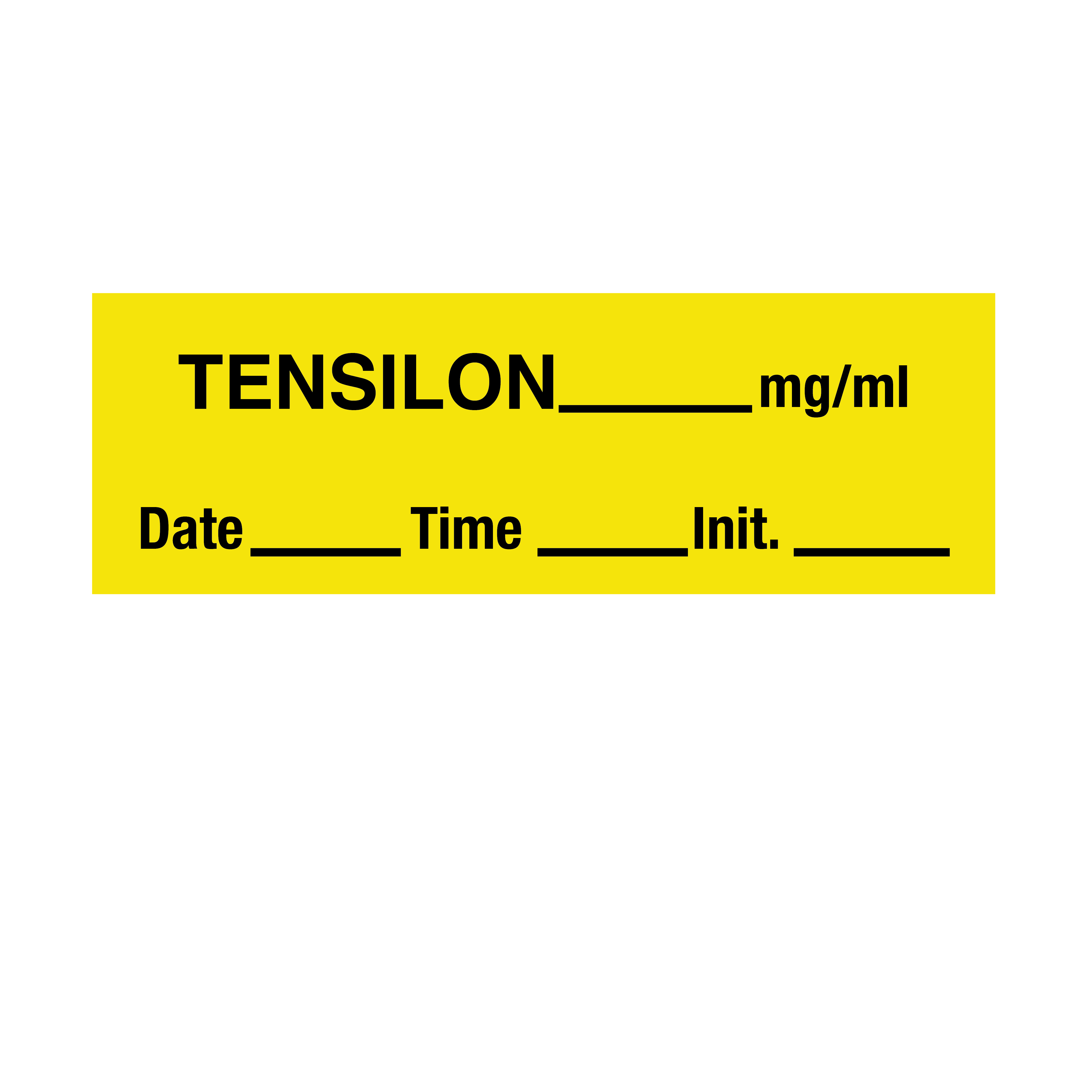 Tape Tensilon 1/2" x 500" Yellow with Black Box of 6 product image