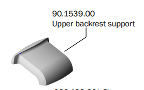 Backrest Support Upper 521/522 product image