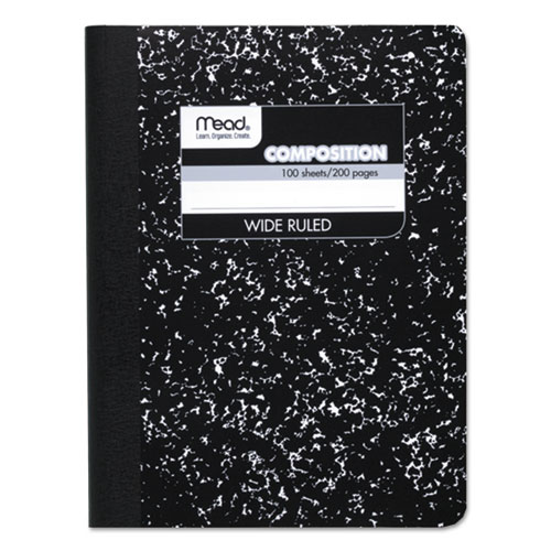 Mead Black Marble Composition Book Legal Rule 9-3/4 x 7-1/2 100 Sheets product image