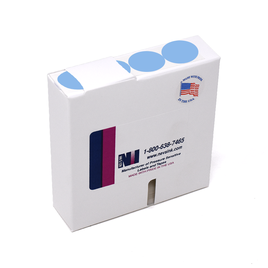 Label Color Coded Dot Roll Form - 1-1/4" Blue 1/Roll product image