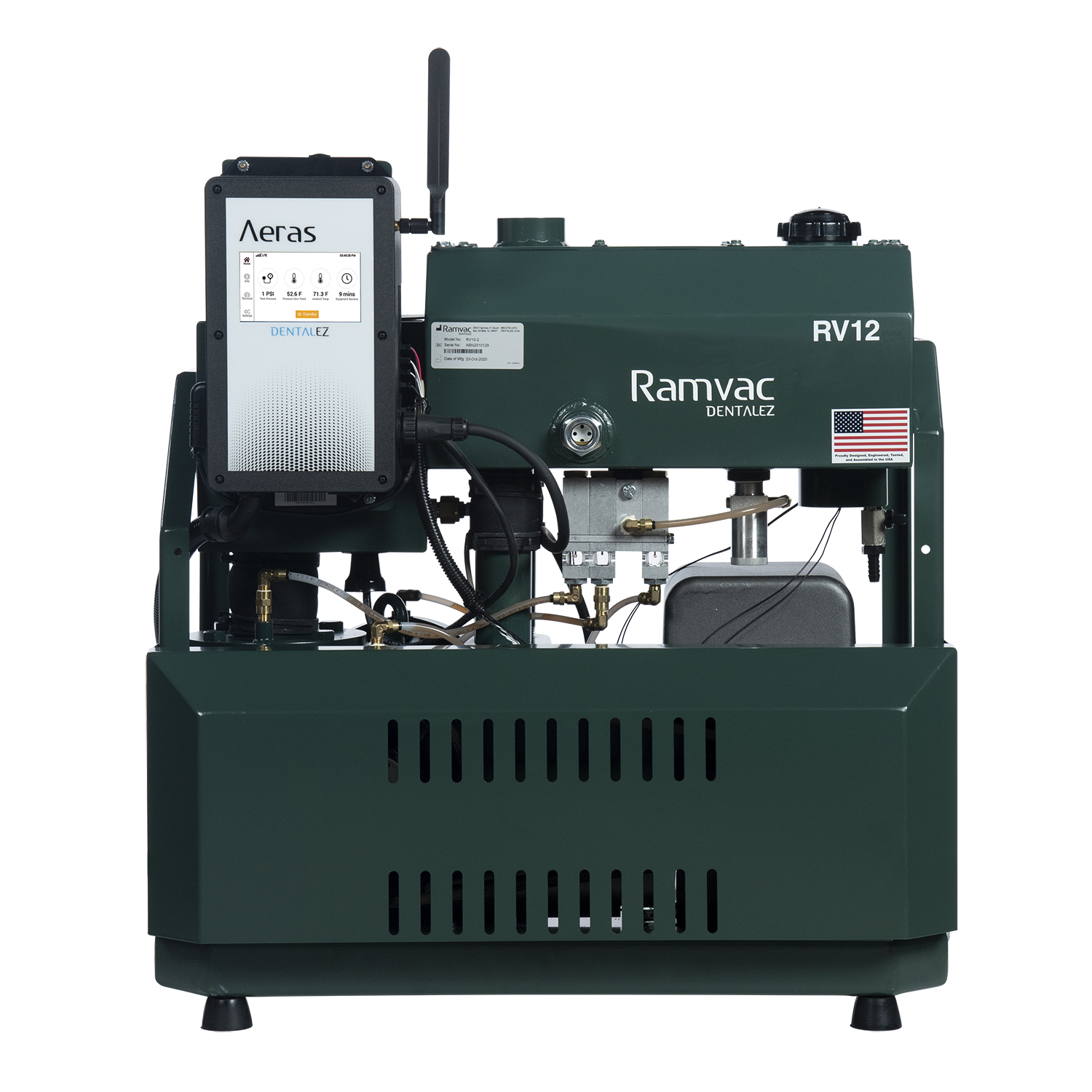 Aeras Vacuum System 12 User Pump and 30G Tank 460V 3-Phase product image