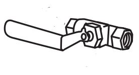 Ball Valve 1/4" Female to Male Threads product image
