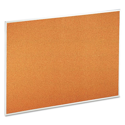 Universal® Natural Cork Bulletin Board 48" x 36" Satin Aluminum Frame product image