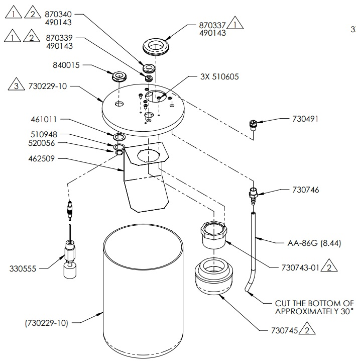 AMC-25 Baffle Vacuum Bottle product image