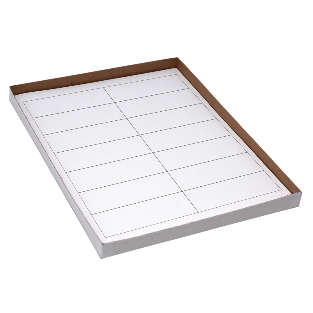 Laser Sheet Labels 1-7/16" x 4" Box of 100 product image