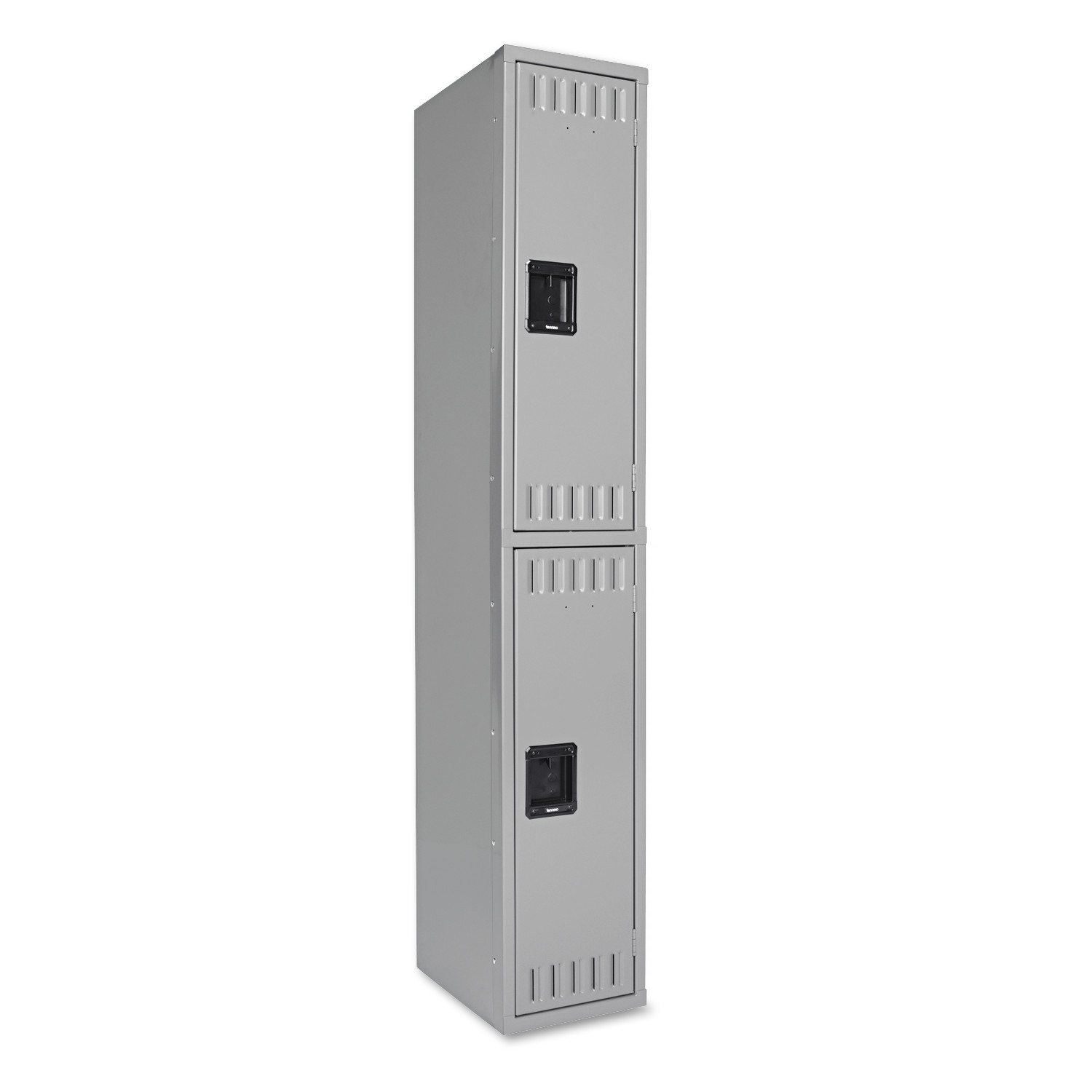Tennsco Double Tier Locker Single Stack Medium Gray 12W x 18D x 72H product image