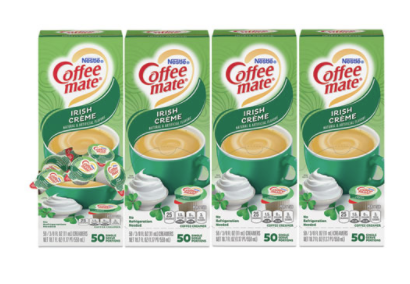 Liquid Coffee Creamer Irish Creme 0.38 oz Mini Cups Carton of 200 product image