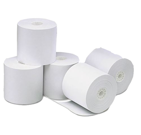 Universal One White Single-Ply Thermal Paper Rolls 3 1/8" x 273 ft Carton of 50 product image