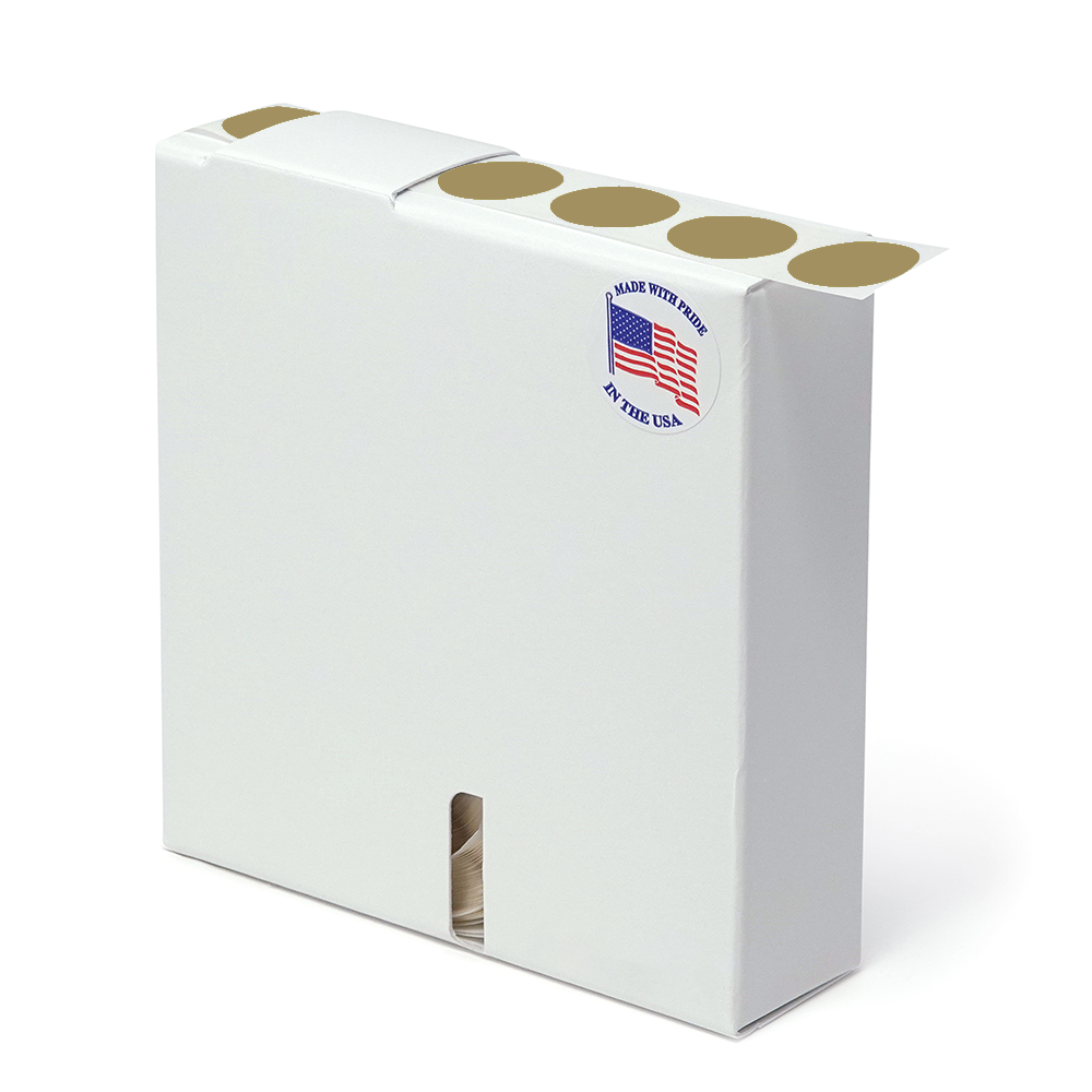 Label Color Coded Dot Roll Form - 3/4" Gold 1/Roll product image