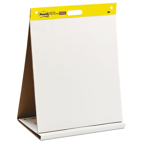 Self Stick Tabletop Easel Unruled Pad White 20 x 23 product image