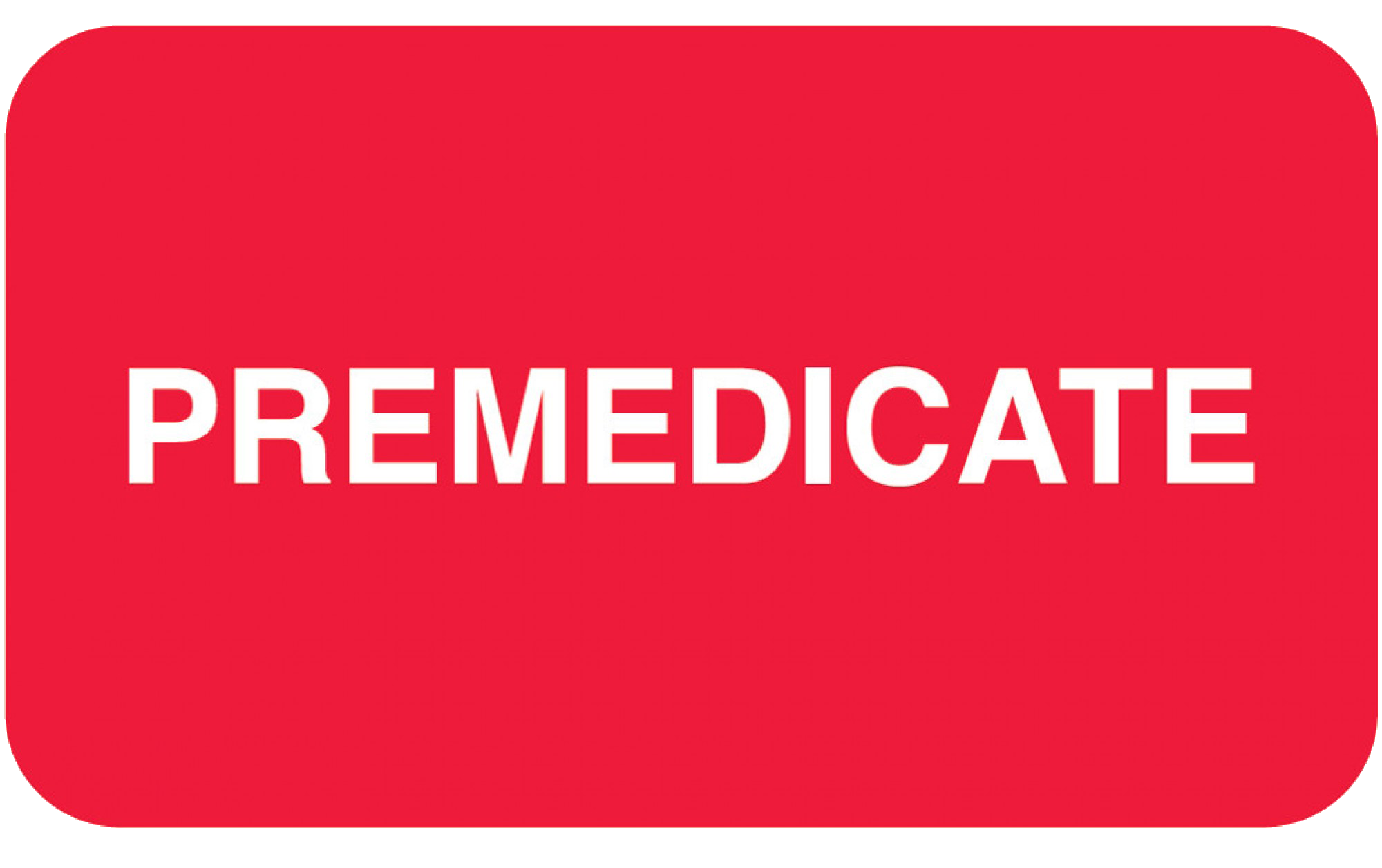 Red/White Label "Premedicate" Box of 250 product image