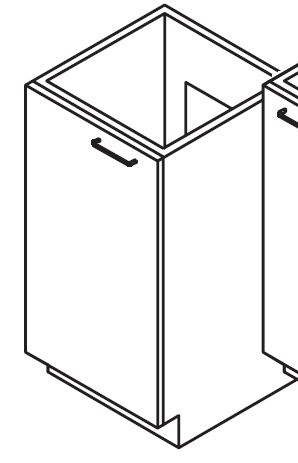 Cabinet Door 18" Left Hand No Top product image