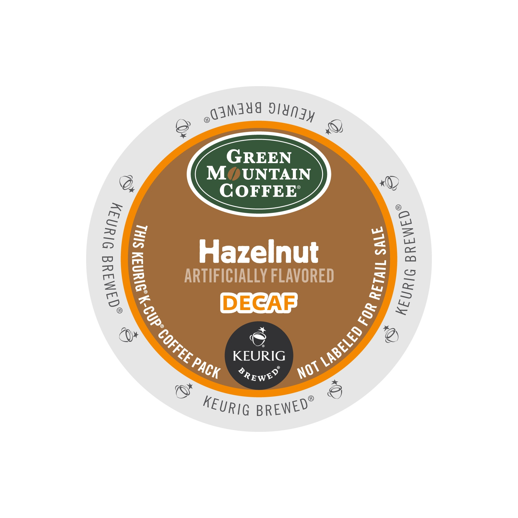 Green Mountain Coffee Hazelnut Decaf K-Cup 24/Bx - Green Mountain Coffee Hazelnut Decaf K-Cup 24/Bx - Image 1