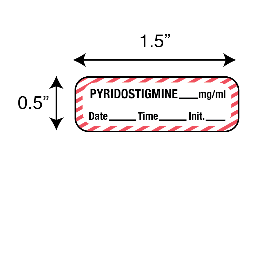 Anesthesia Labels - Pyridostigmine 1/Roll product image