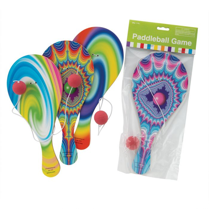 Psychedelic Paddle Balls Pack of 24 product image