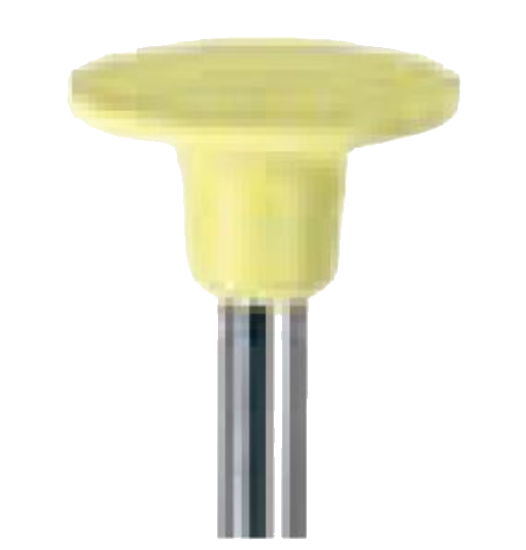 Alpen Composite Polishers, Shaping and Smoothing, RA, Small Lens, 10 mm, Fine, Yellow, 5/Pk, RP230069RA product image