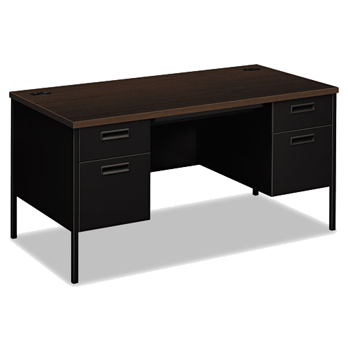 Metro Classic Double Pedestal Desk 60w x 30d x 29 1/2h Mocha/Black product image