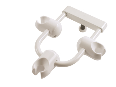 White Horseshoe Holder Bar with Standard Holders product image