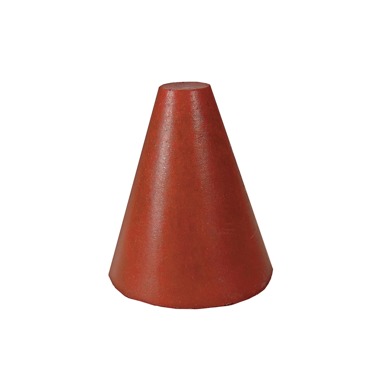 Rubberized Abrasive Cone - Tapered 1" x 3/4" - 1/4" Red Fine S/C product image