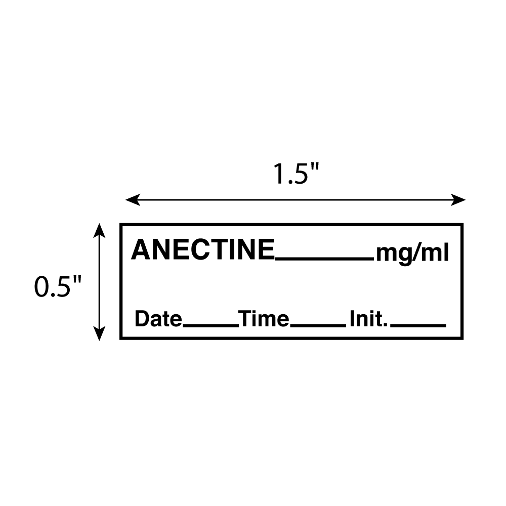 Tape Anectine 1/2" x 500" White with Black Box of 6 product image
