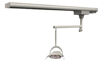 Track Mounted with Dual Trolley and Dual Lights 8'6" - 10' product image