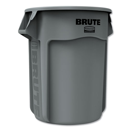 Rubbermaid® Brute Round Container 55 Gallon Plastic Gray product image