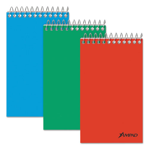 Ampad™ Wirebound Pocket Memo Book Narrow Rule White 60-Sheet 3 x 5 Pack of 3 product image