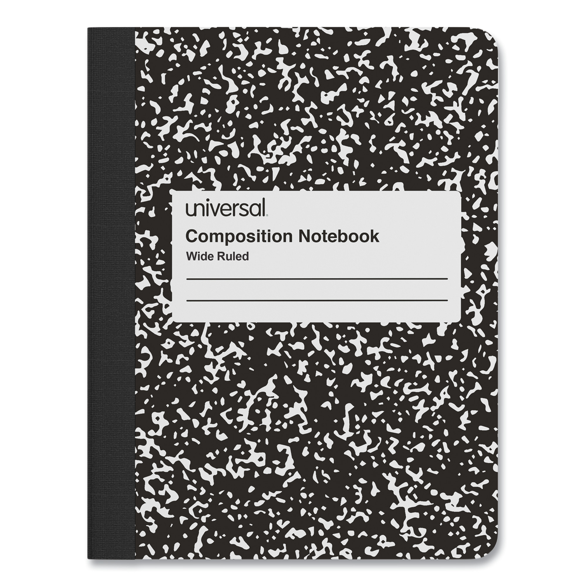 Universal Composition Book Wide/Legal Rule Black Marble Cover 9.75 x 7.5 100-Sheets product image