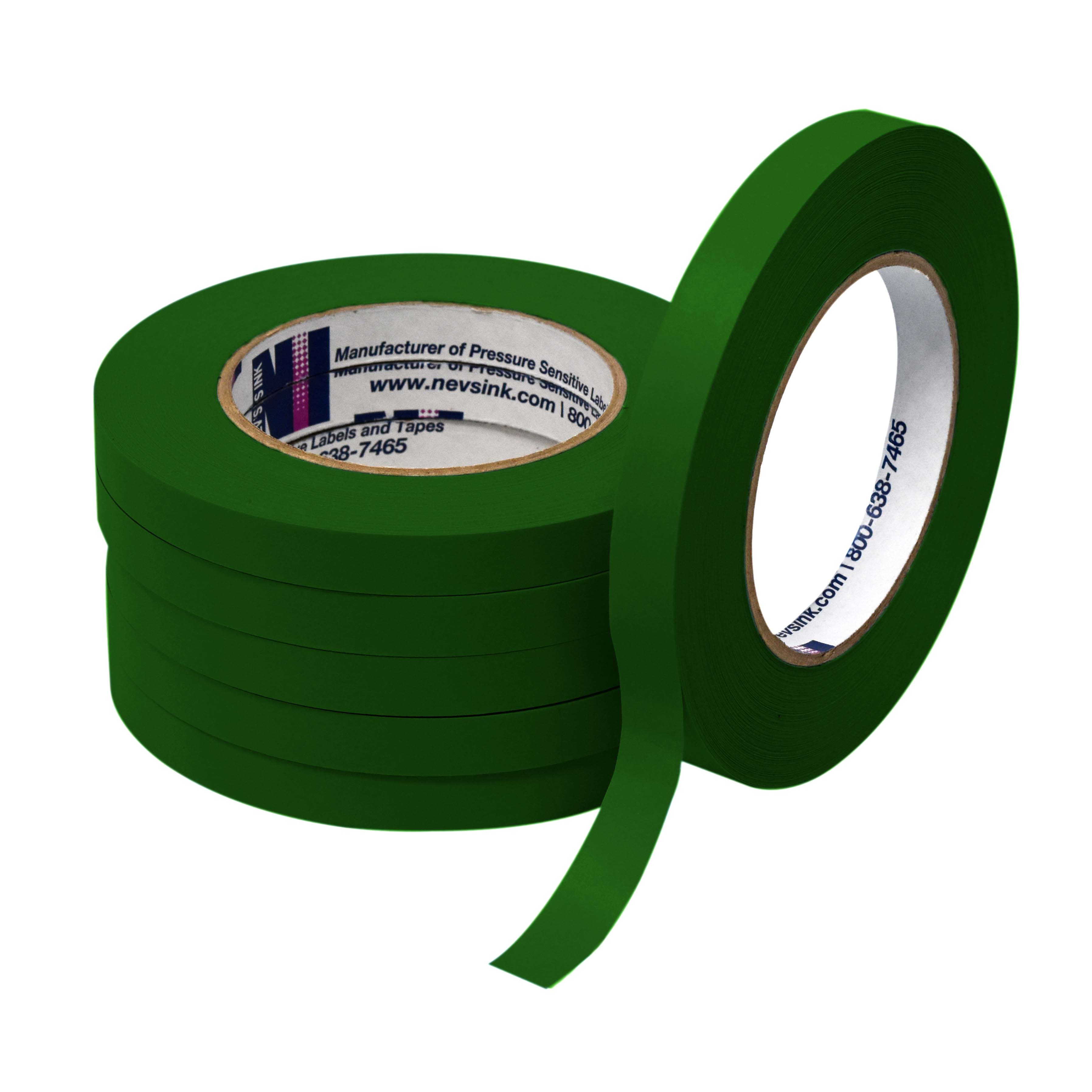 Dark Green Labeling Tape 1/2" Wide x 60yd Box of 6 product image