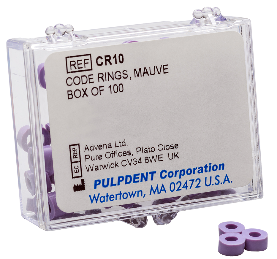 Color Code Ring Mauve Box of 100 | Benco Dental