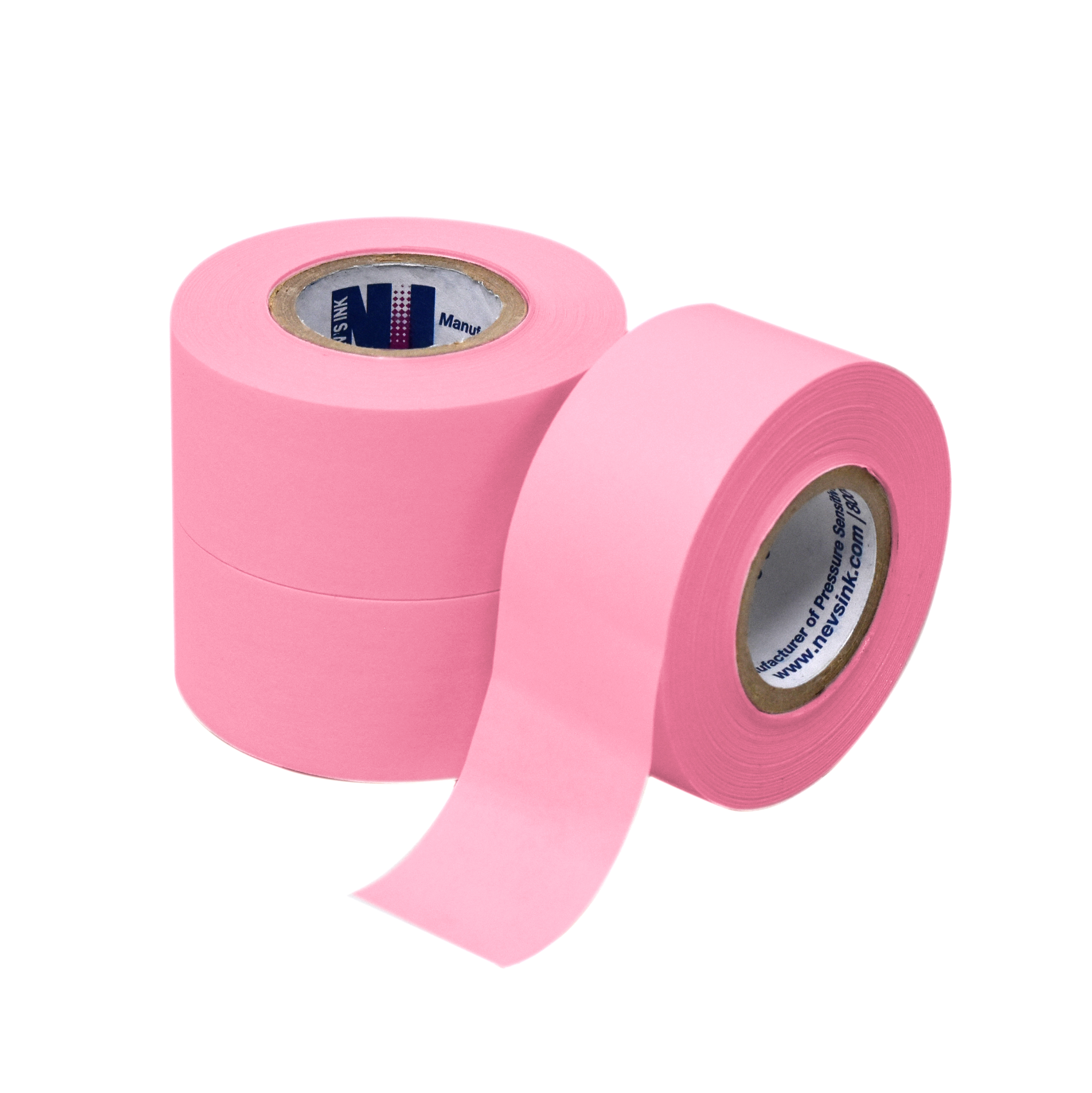 Pink Labeling Tape 1" Wide x 500" Case of 12 product image