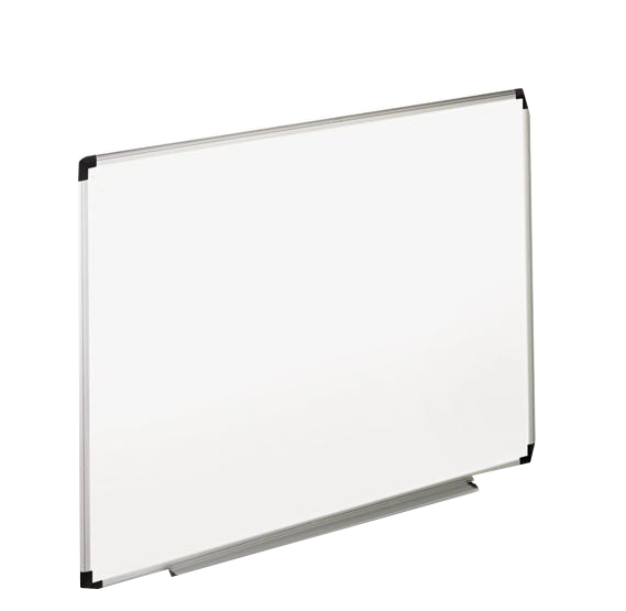 Universal Dry Erase Board Melamine 36 x 24 White Black/Gray Aluminum/Plastic Frame product image