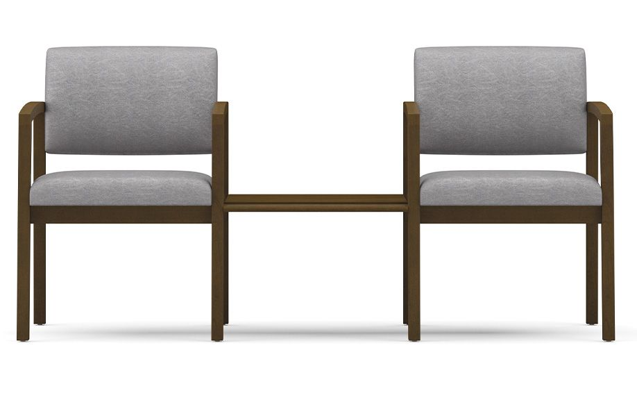Lenox Wood 2 Chairs with Connecting Center Table Grade 2 product image