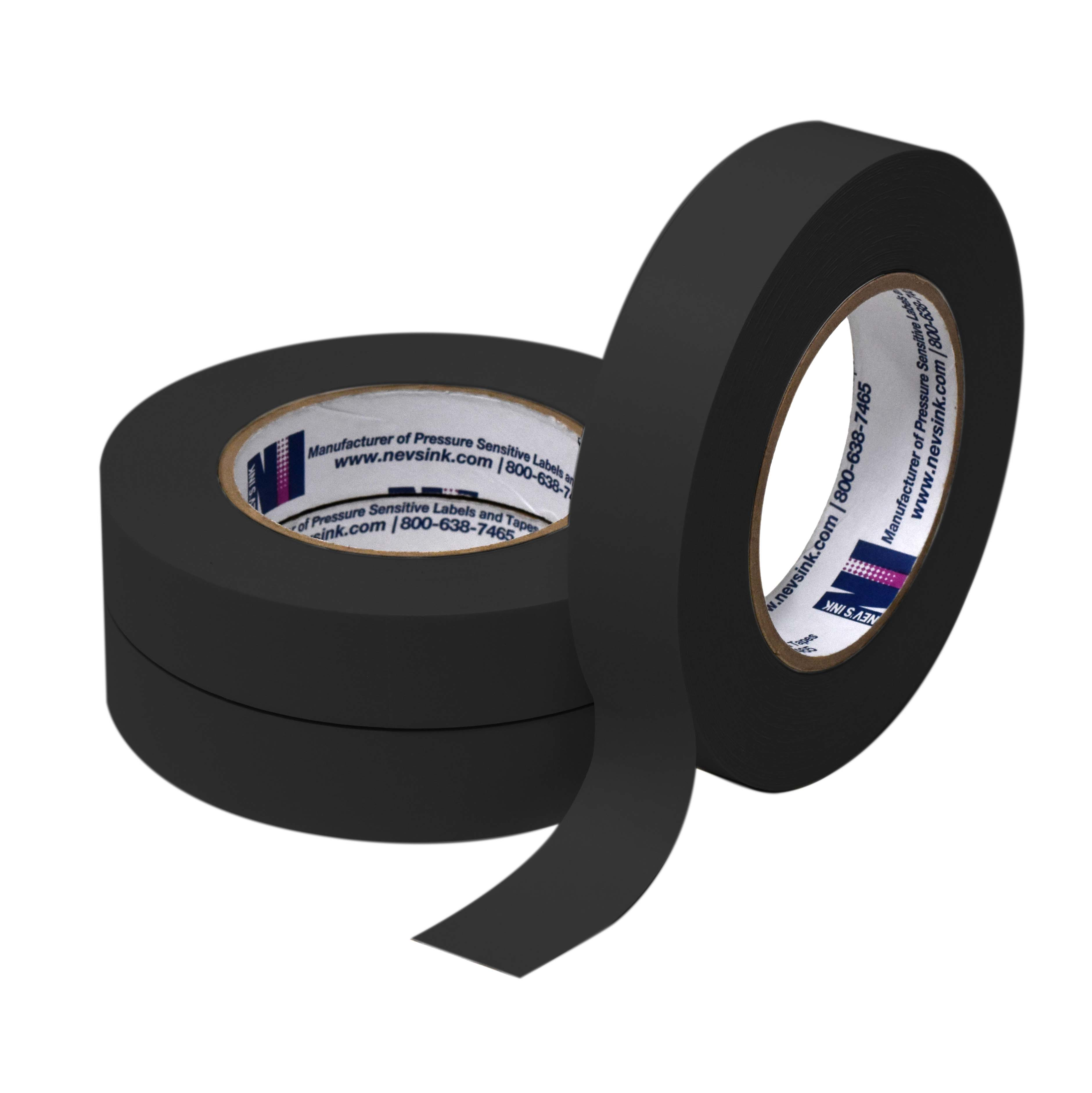 Black Labeling Tape 1" Wide x 60yd Box of 3 product image