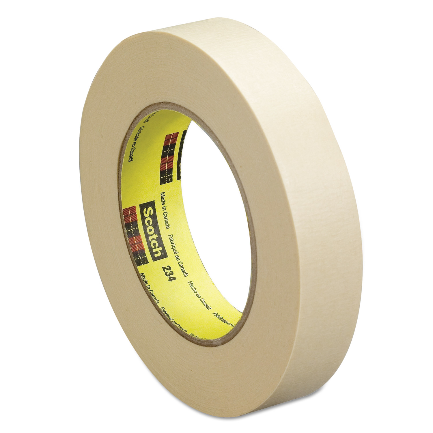 Scotch® Tan General Purpose Masking Tape 234 3" Core 18mm x 55m product image