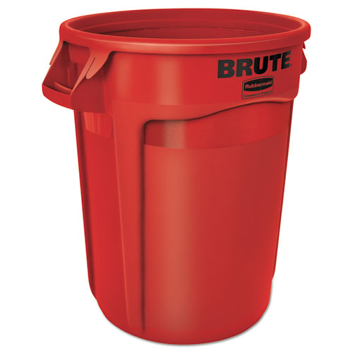 Rubbermaid® Brute Round Container 32 Gallon Plastic Red product image