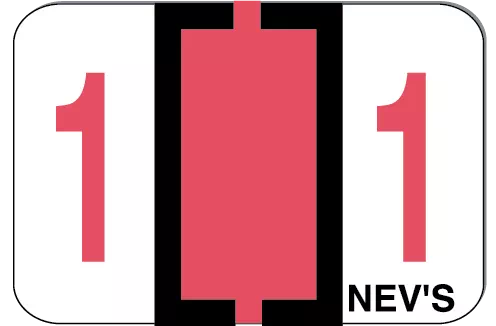 Tabbie Filing Labels Number 1 1/Roll product image