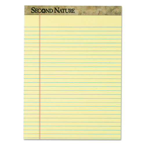 Second Nature Recycled Pads 8 1/2 x 11 3/4 Canary Dozen product image