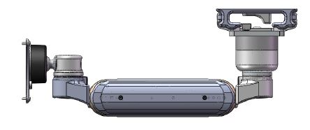 Inverted Ultra 180 Arm Mount on a ProSlide 28" Track Slider with a 1" Riser thumbnail 2