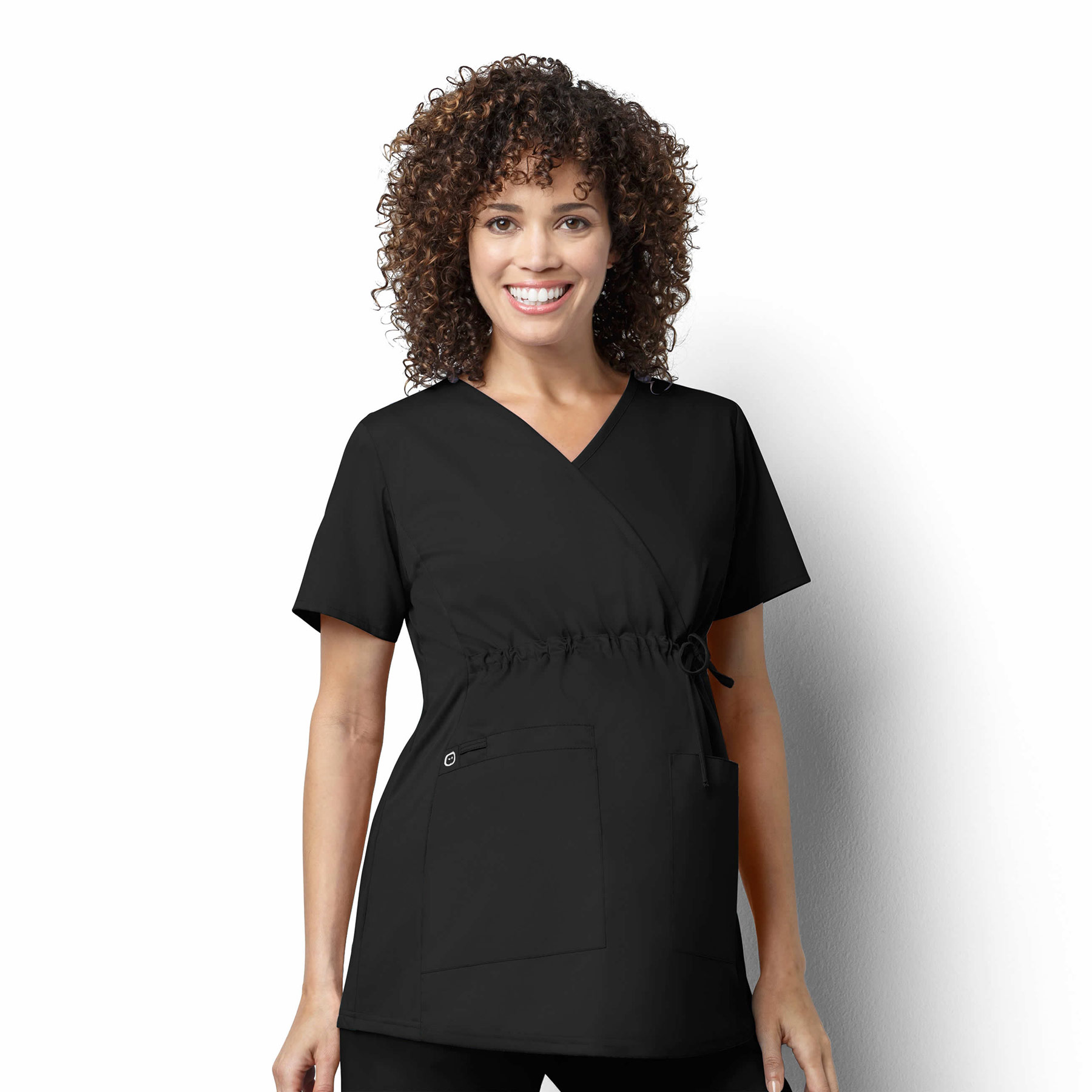  WonderWink Women's Wonderwork Mock Wrap Scrub Top