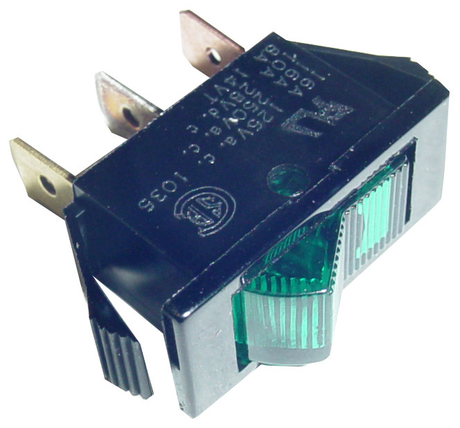 Switch Rocker Lighted Green product image
