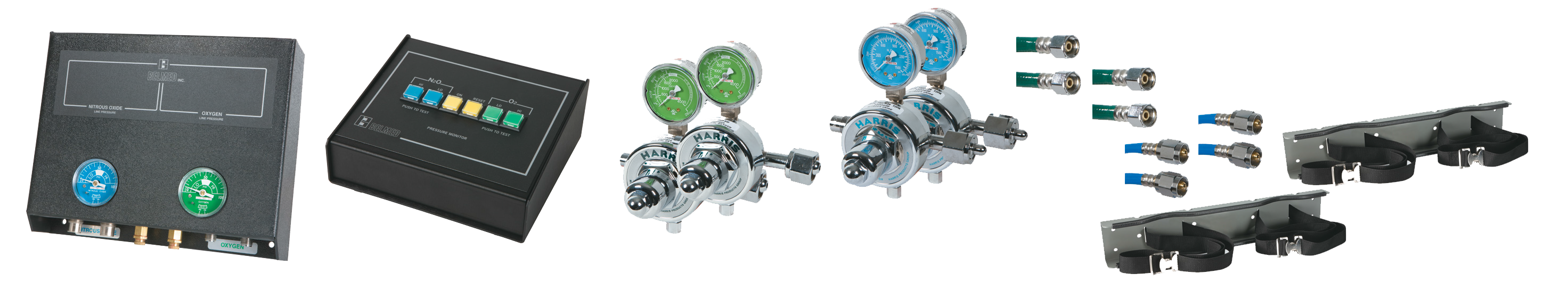 2 Oxygen/2 Nitrous Oxide Cylinders Desk Alarm System product image