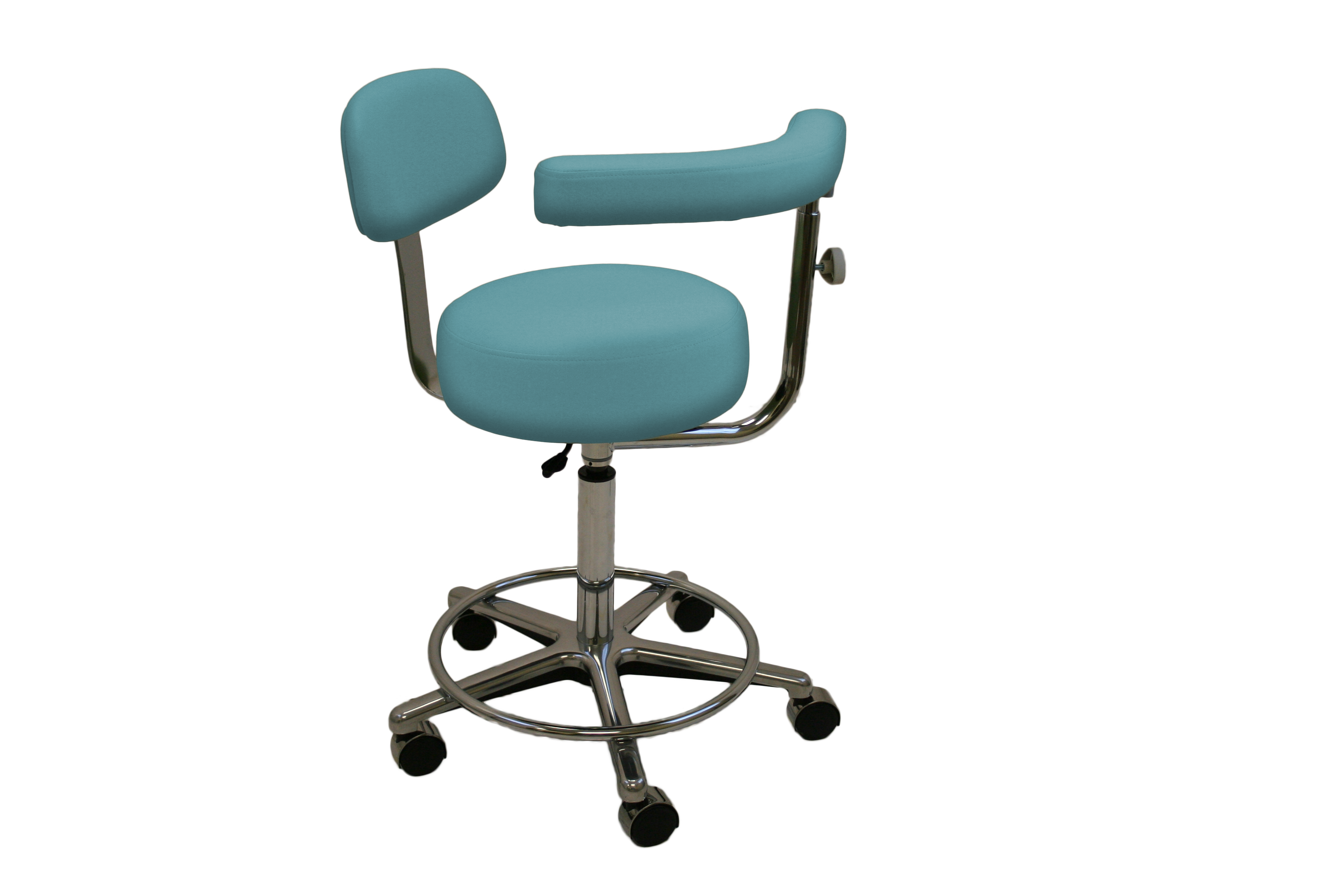 Model BOS257 Vinyl Standard Foam Assistant Stool 22" to 30" - Right Hand product image