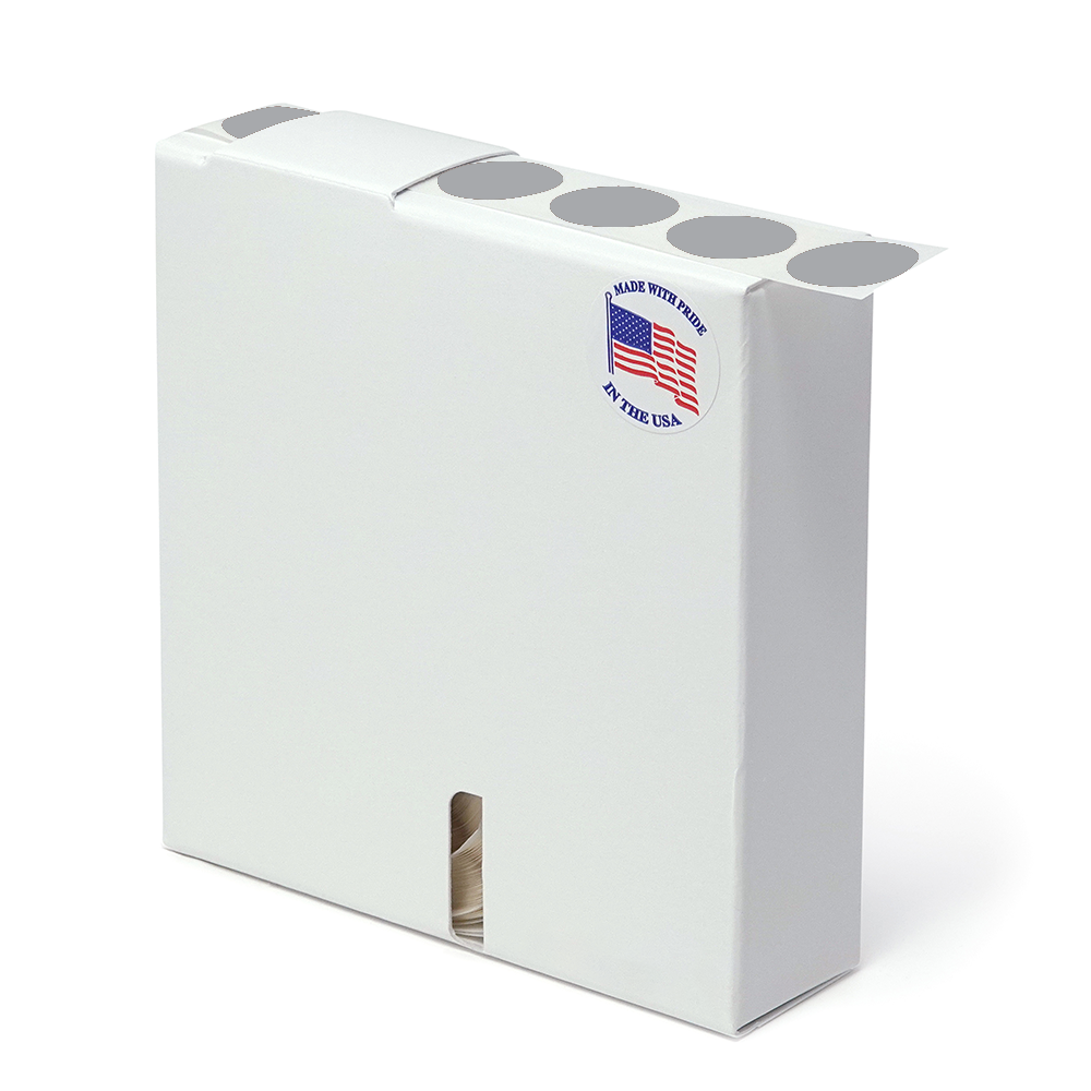 Label Color Coded Dot Roll Form - 3/4" Silver 1/Roll product image