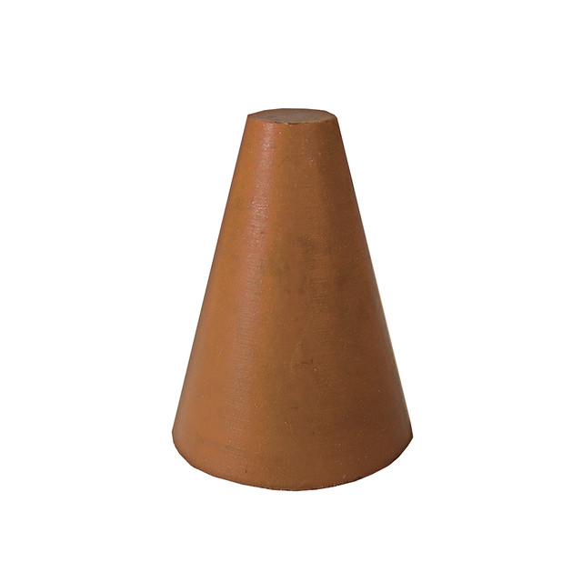 Rubberized Abrasive Cone - Tapered 1" x 7/8" - 1/4" Brown X/C A/O product image
