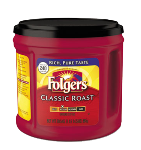 Folgers® Coffee Classic Roast Ground 30.5 oz Canister Carton of 6 product image