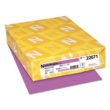 astrobright® Planetary Purple™ Colored Paper 8.5 x 11 24lb Ream of 500 product image